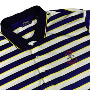 Ralph Lauren Winged Foot 2020 US Open Performance Golf Polo Striped Shirt 3XL